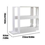 Slide Cabinet Organiser Rack Storage Pantry Kitchen Shelf Spice Jars Can Holder