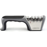 Four Stage Knife Sharpener Multifunction Kitchen Blade Sharpening Tool Quick Use - Black
