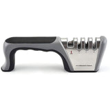 Four Stage Knife Sharpener Multifunction Kitchen Blade Sharpening Tool Quick Use - Red