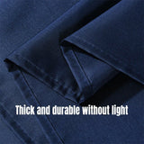 Solid Color Waterproof Shower Curtain Bathroom Decor Resistant Fabric Liner - Blue