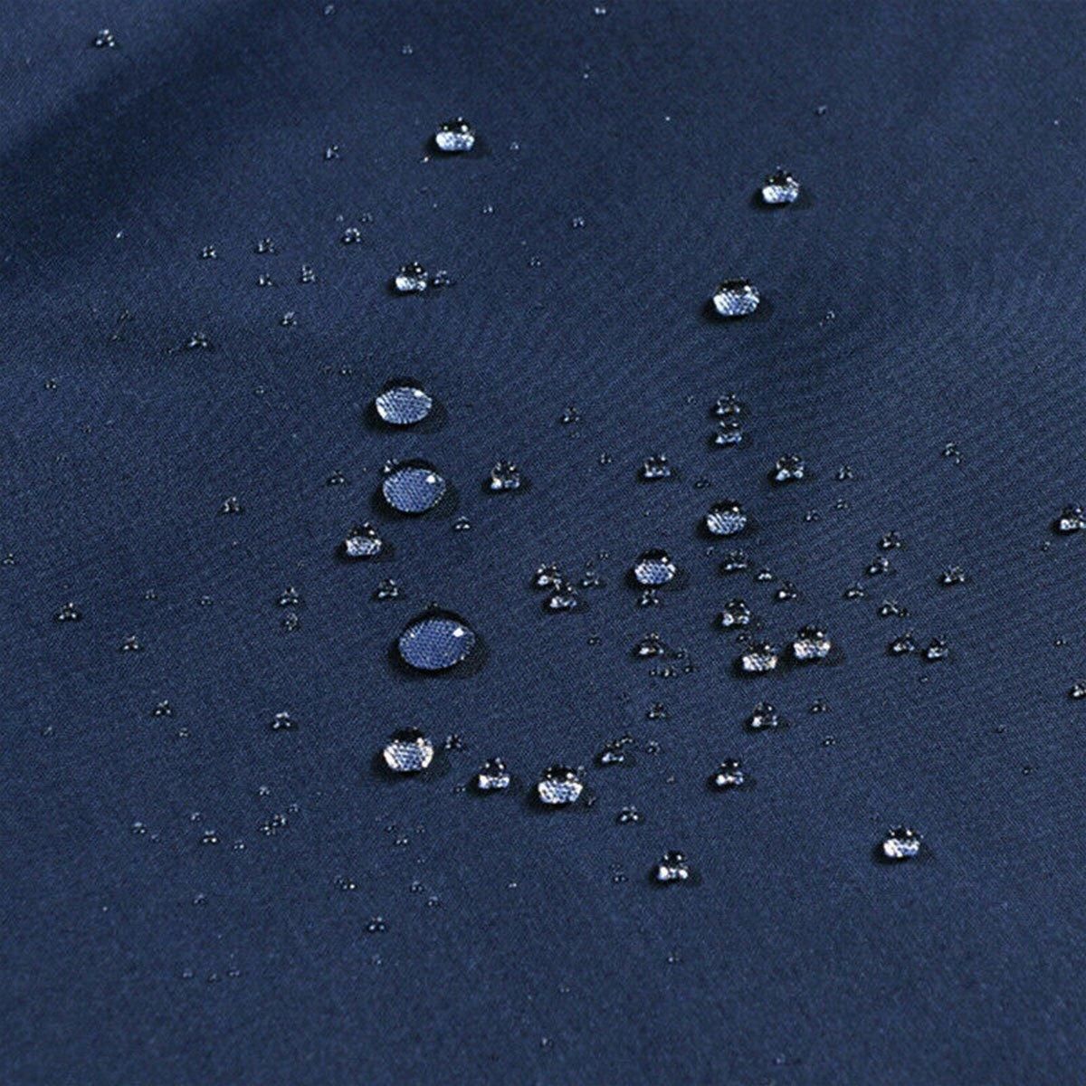 Solid Color Waterproof Shower Curtain Bathroom Decor Resistant Fabric Liner - Blue
