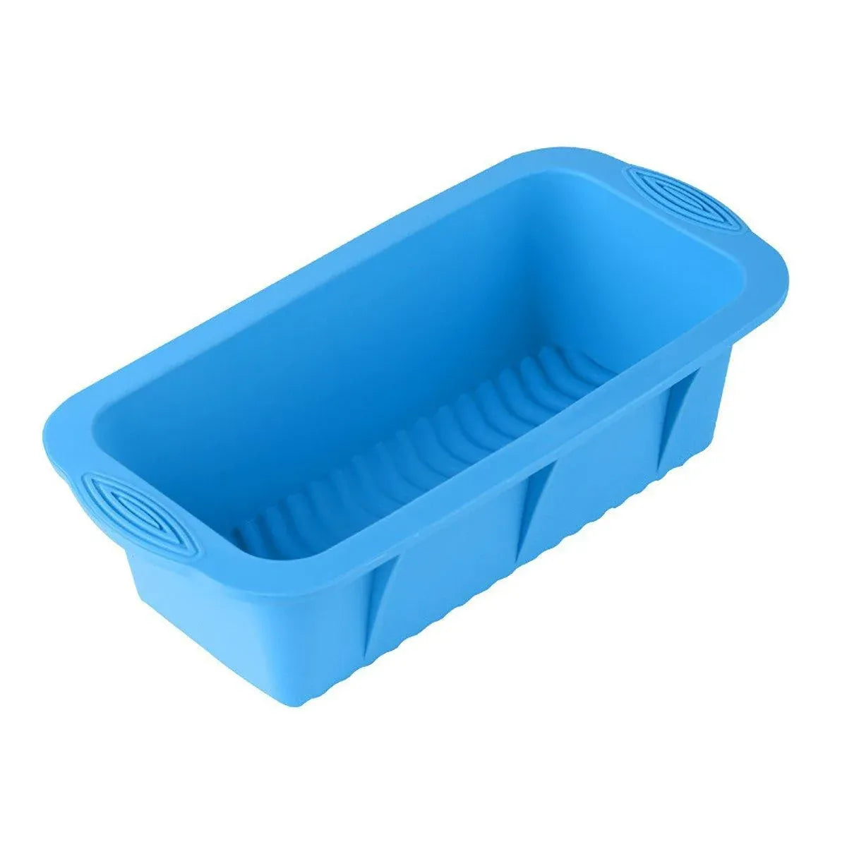 High Temperature Resistant Rectangular Silicone Cake Mold Baking Pan for Kitchen - Blue