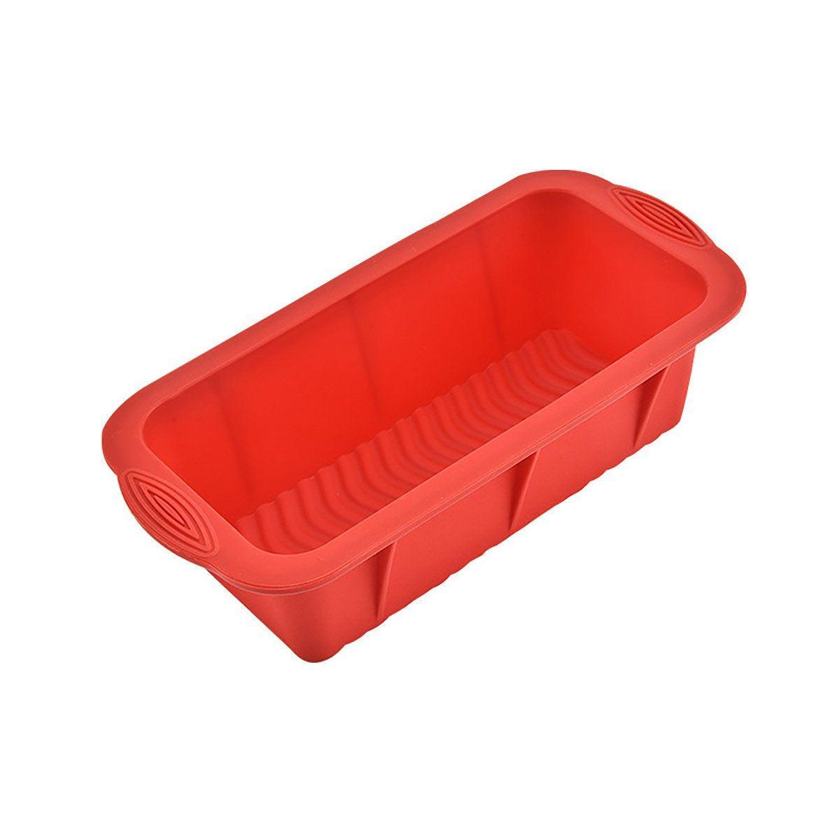 High Temperature Resistant Rectangular Silicone Cake Mold Baking Pan for Kitchen - Blue