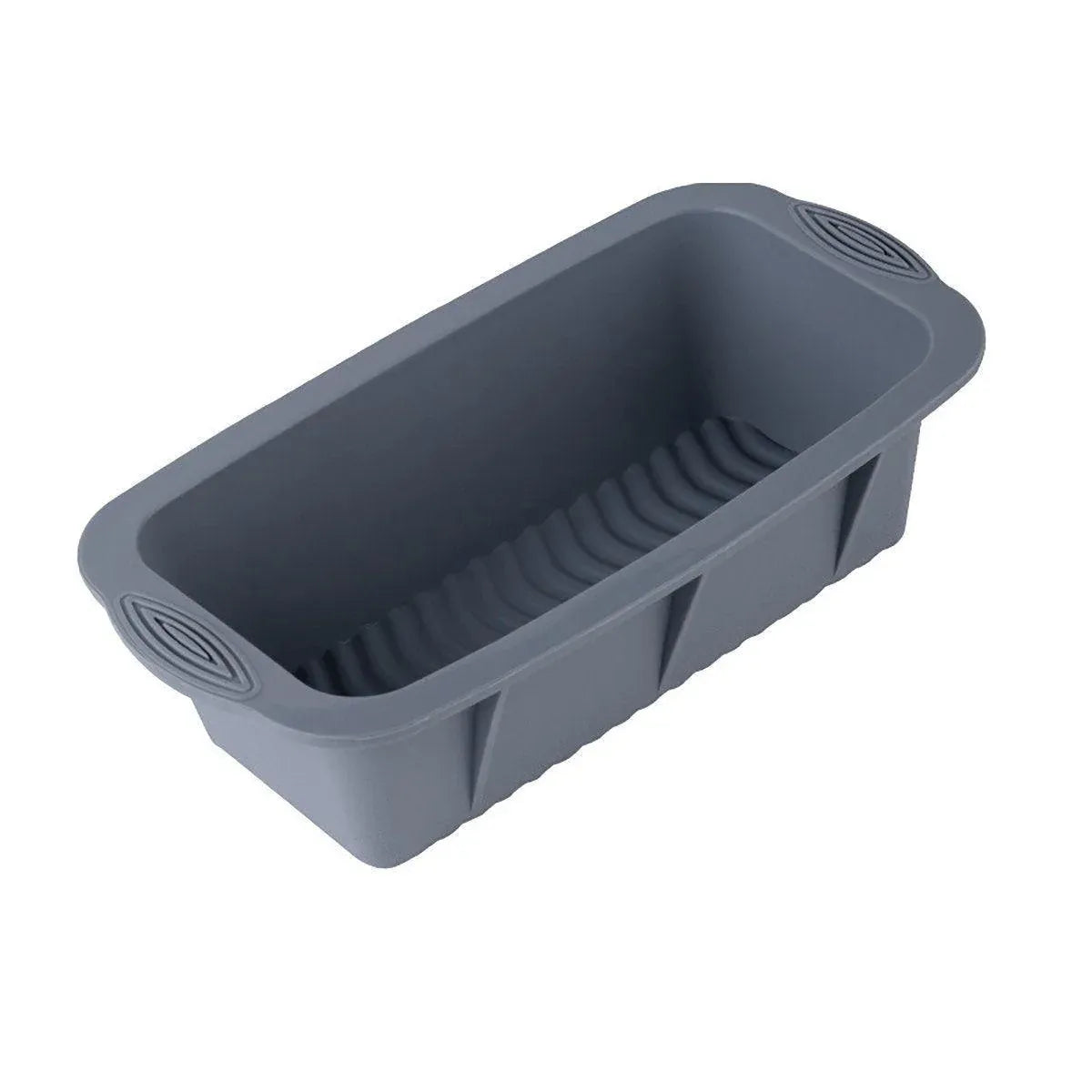 High Temperature Resistant Rectangular Silicone Cake Mold Baking Pan for Kitchen - Grey