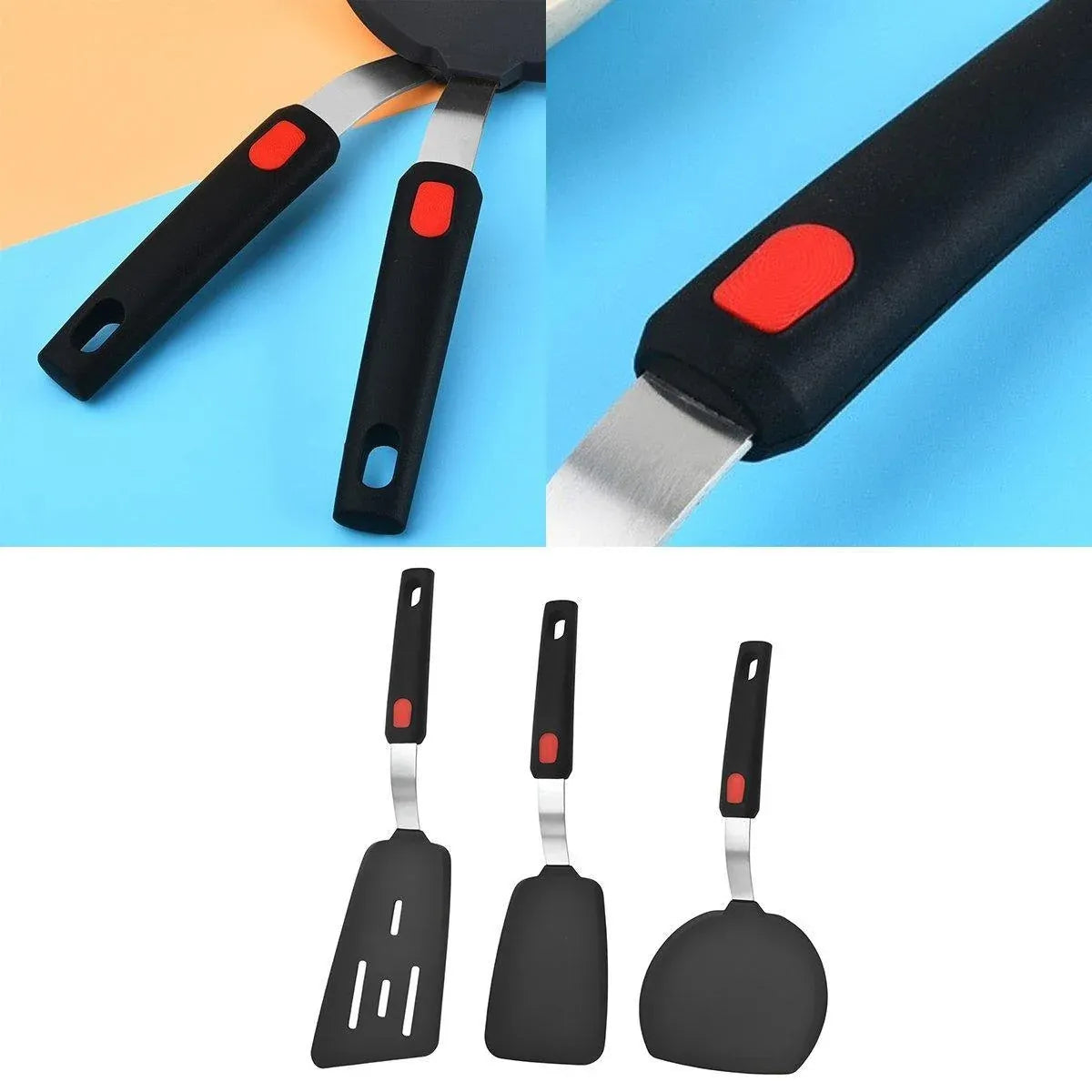 3PCS Silicone Spatula Kitchenware Silicone Cooking Spatula Kitchen Tool Set