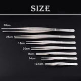 Kitchen Tweezers Silver Garden Tweezer For Professional Use Craft Home Long Au - CR 20cm