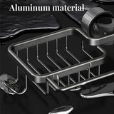 Multifunctional Faucet Shelf Kitchen Storage Sink Draining Basket Household Rack - Black