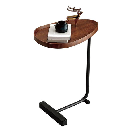 Fashion Snack Side Table C Shaped End Table for Sofa Couch Bed Small Living Room