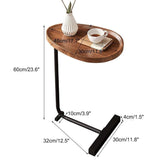 Fashion Snack Side Table C Shaped End Table for Sofa Couch Bed Small Living Room