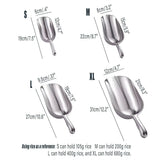 4 Sizes Aluminum Alloy Ice Shovel Flour Rice Scoop Multipurpose Kitchen Tool - M