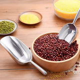 4 Sizes Aluminum Alloy Ice Shovel Flour Rice Scoop Multipurpose Kitchen Tool - M
