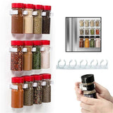 2Pcs Kitchen Spice Gripper Strip Jar Rack Organiser Storage Holder Wall