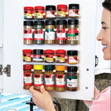 2Pcs Kitchen Spice Gripper Strip Jar Rack Organiser Storage Holder Wall
