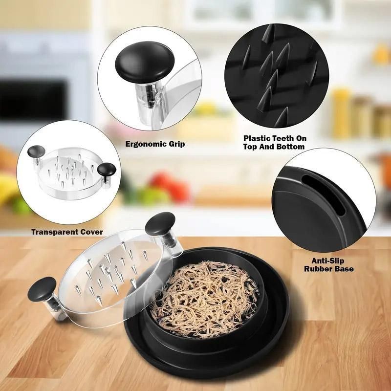 Chicken Breast Shredder Meat Mincer Tear Shredder Handheld Mincing Tool Kitchen - Red