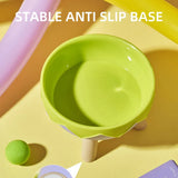 Eggshell Tall Pet Bowl Cat Dog Food Bowl Anti Slip Durable Raised Feeding Bowl - Green