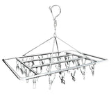 30/40/55 Pegs Stainless Steel Laundry Sock Underwear Clothes Dryer Rack Hanger - 30Pegs