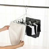 30/40/55 Pegs Stainless Steel Laundry Sock Underwear Clothes Dryer Rack Hanger - 30Pegs