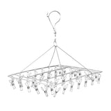 30/40/55 Pegs Stainless Steel Laundry Sock Underwear Clothes Dryer Rack Hanger - 30Pegs