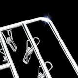 30/40/55 Pegs Stainless Steel Laundry Sock Underwear Clothes Dryer Rack Hanger - 30Pegs