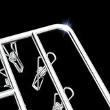 30/40/55 Pegs Stainless Steel Laundry Sock Underwear Clothes Dryer Rack Hanger - 40Pegs