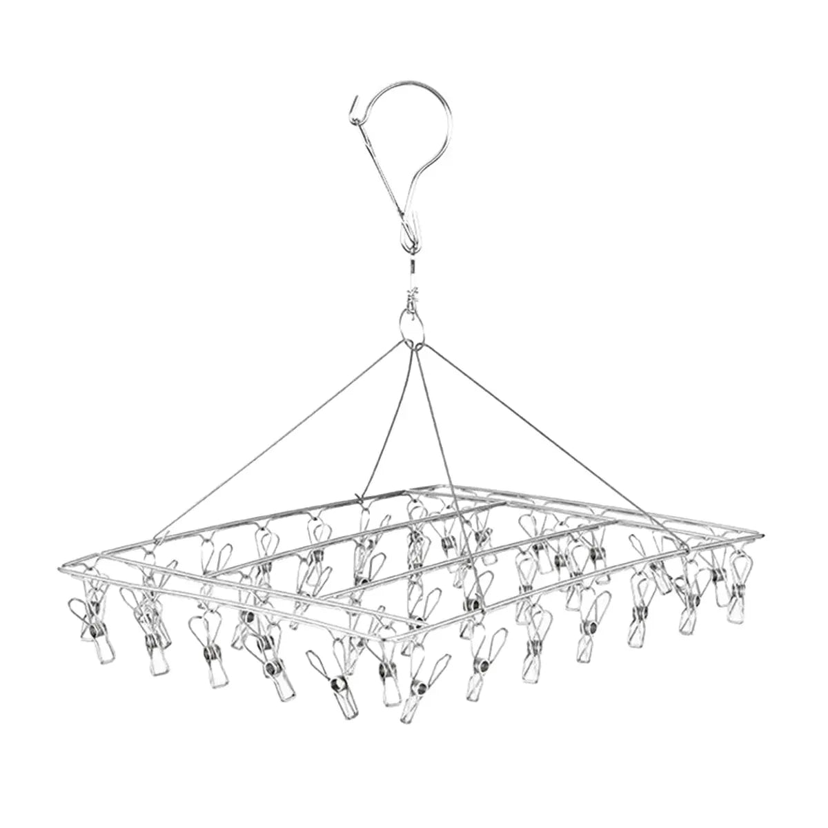 30/40/55 Pegs Stainless Steel Laundry Sock Underwear Clothes Dryer Rack Hanger - 40Pegs