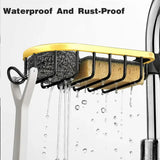 Adjustable Faucet Sink Shelf Drainage Rack Kitchen Storage Organizer for Home