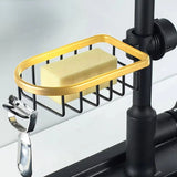 Adjustable Faucet Sink Shelf Drainage Rack Kitchen Storage Organizer for Home