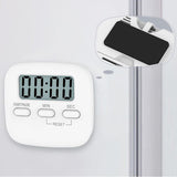 Digital Kitchen Timer 99 Minute Countdown Clock With LCD Display and Metal Mount - Pink