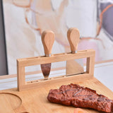 Bamboo Chopping Board Cheese Board Set with Knife Kitchen Charcuterie Serving
