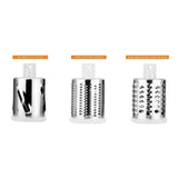 Kitchen Vegetable Fruit Slicer Cutter Shredder Food Manual Rotary Grater Chopper - Green