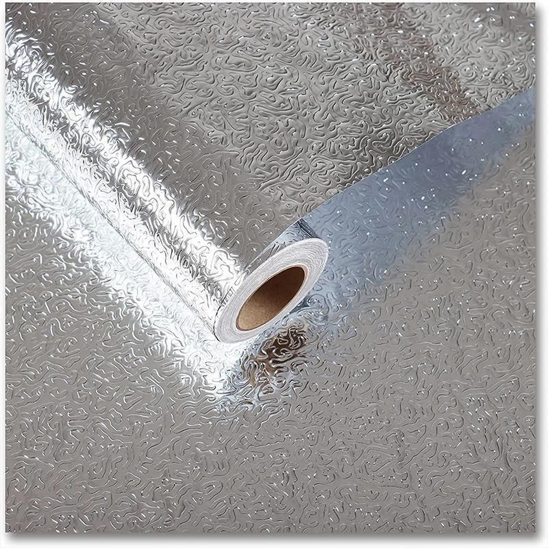 Waterproof Oil Proof Aluminum Foil Sticker Self Adhesive Kitchen Wallpapers AU