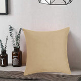 40x40cm Multicoloured Plain Solid Colour Cushion Cover Covers Decorative Pillow Case - White