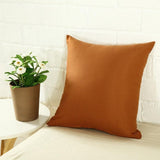 40x40cm Multicoloured Plain Solid Colour Cushion Cover Covers Decorative Pillow Case - White