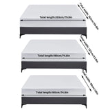Waterproof Mattress Protector Fitted Sheet Bed Cover for Single King Single Double Queen - 137x190cm