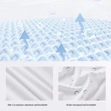 Waterproof Mattress Protector Fitted Sheet Bed Cover for Single King Single Double Queen - 137x190cm