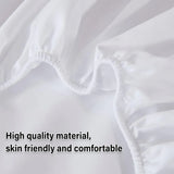 Waterproof Mattress Protector Fitted Sheet Bed Cover for Single King Single Double Queen - 137x190cm