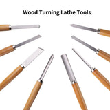 8X Heavy Duty HSS Wood Lathe Chisel Set Turning Wood Tools Carving GougeDurable