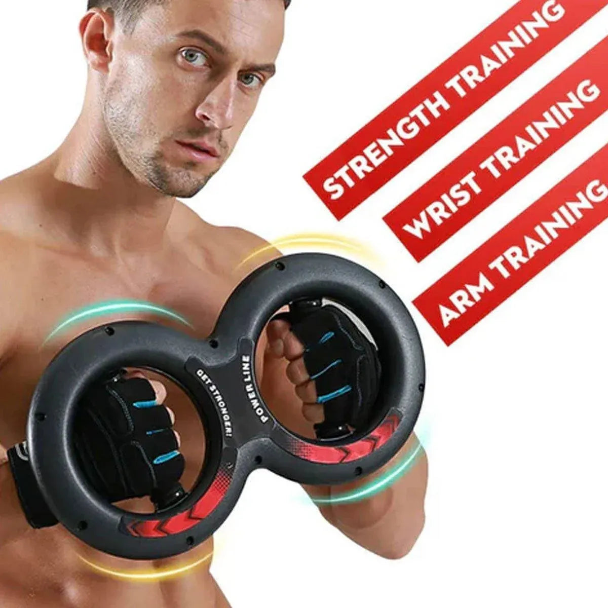 Multifunctional Arm Strength Grip Wrist Power Device Fitness Hand Grip Enhancer - 15kg