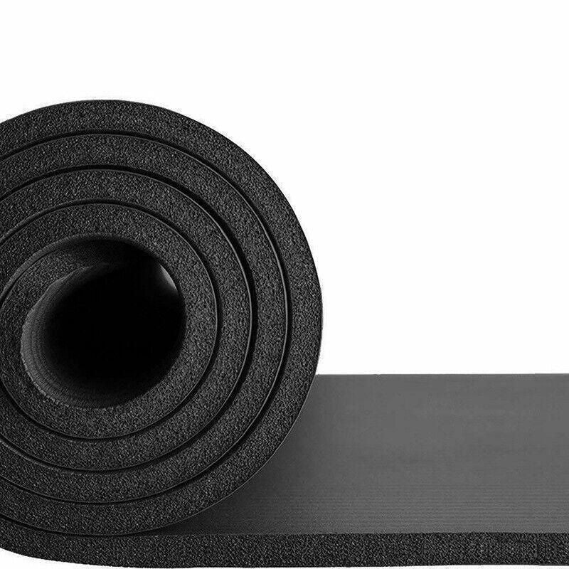 15mm Thick Yoga Mat Pad NBR Nonslip Exercise Fitness Pilate Gym Durable - Purple
