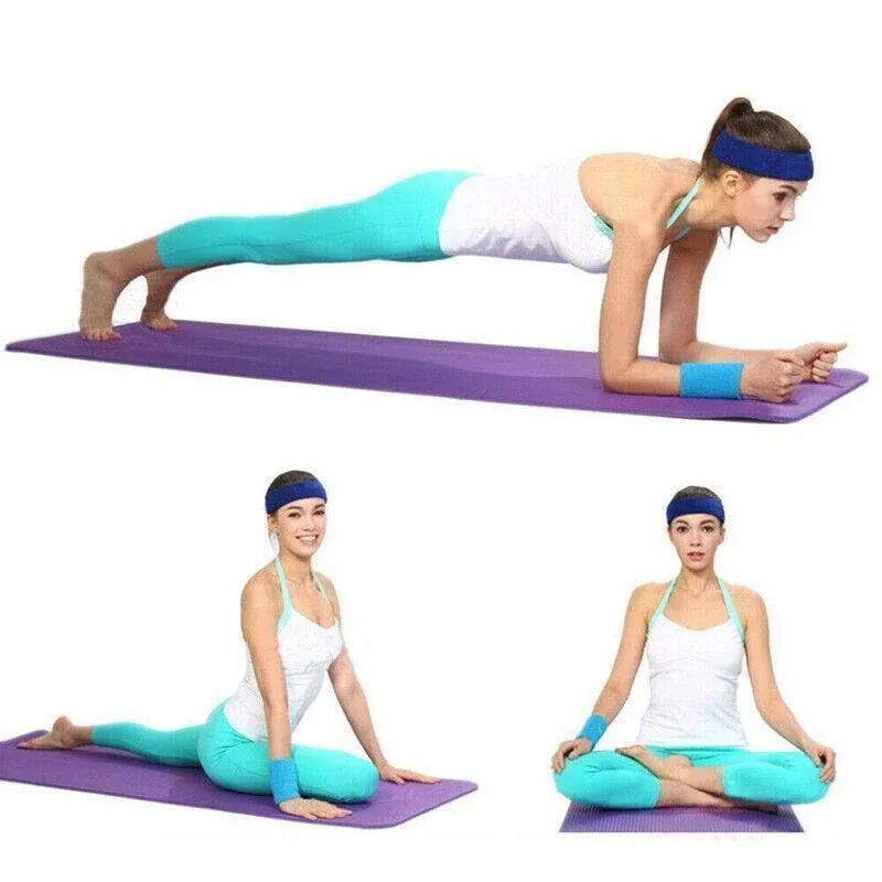 15mm Thick Yoga Mat Pad NBR Nonslip Exercise Fitness Pilate Gym Durable - Purple