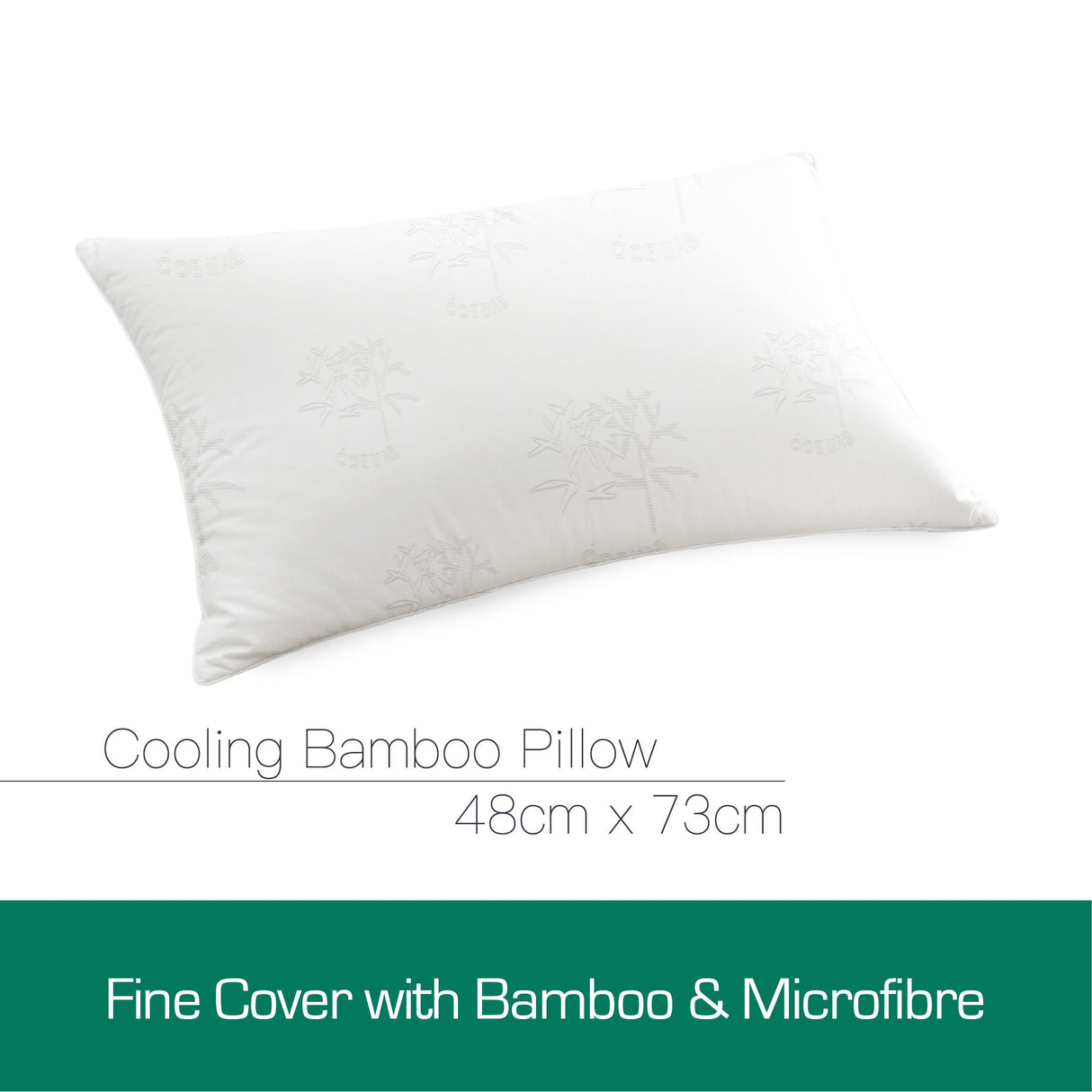 Luxor Australian Made Bamboo Cooling Pillow Standard Size Four Pack