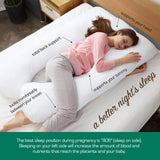 Woolcomfort Aus Made Maternity Pregnancy Nursing Sleeping Body Pillow Pillowcase Included White