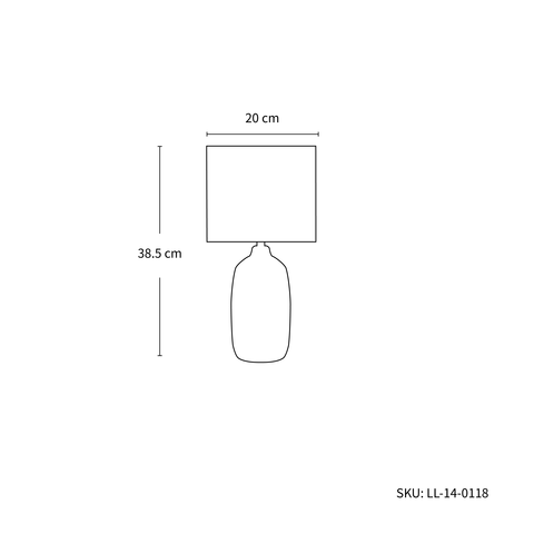 Botany Ceramic Table Lamp Set of 2