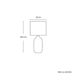 Botany Ceramic Table Lamp Set of 2