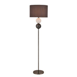 Murano Floor Lamp - Brass/Pewter