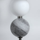 Murano Floor Lamp - Brass/Pewter