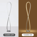 Infinite LED Floor Lamp - Chrome