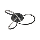 Irie Dimmable 3 Lights LED Ceiling Light - Black