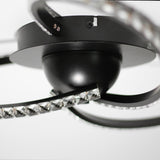 Irie Dimmable 3 Lights LED Ceiling Light - Black