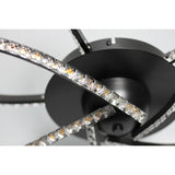 Irie Dimmable 5 Lights LED Ceiling Light - Black